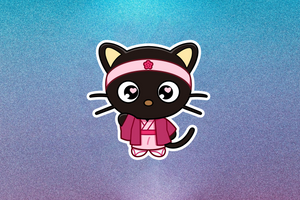 [Sticker] SAK: Hi Cat & Friends Kimono