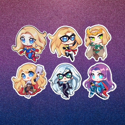 DISCONTINUING: [Sticker] MRL-L - Chibi Marvelous Ladies