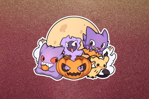 [Sticker] PKN-HAL: Poki Monster Halloween (Seasonal)