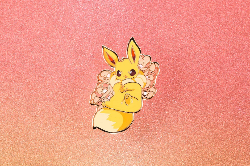 Flower Foxes Pin