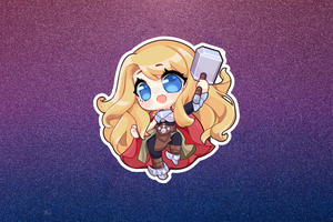 DISCONTINUING: [Sticker] MRL-L - Chibi Marvelous Ladies