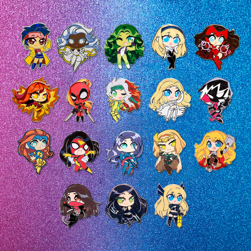 P-MRL-L: Chibi Marvelous Ladies Pins