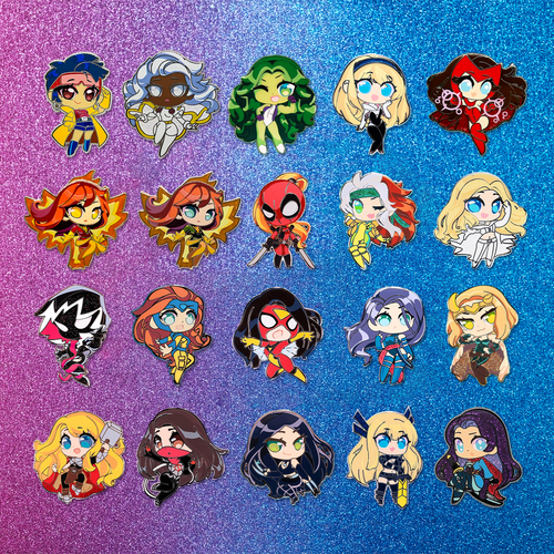 P-MRL-L: Chibi Marvelous Ladies Pins