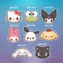 Load image into Gallery viewer, 0-SAN and SAN- K Stickers